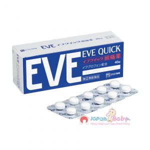 Thuốc giảm đau hạ sốt EVe Quick Nhật Bản 40 viên