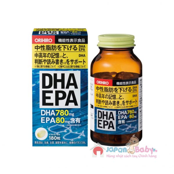 Viên uống bổ não DHA EPA Orihiro 180 viên 10
